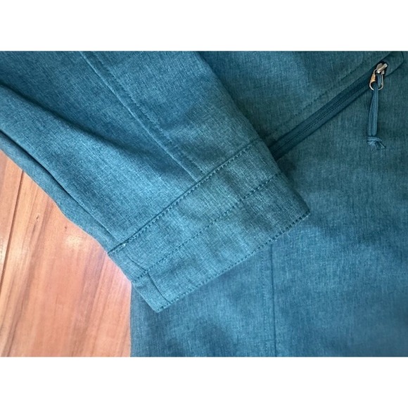 The North Face Windwall Full Zip Soft Shell‎ Blue Green Teal Jacket Womens LRG - Picture 5 of 13